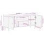 Massives Mangoholz-TV-Möbel 105x33x46 cm von , TV-Möbel - Ref: Foro24-358284, Preis: 115,56 €, Rabatt: %