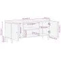 Mueble de TV madera maciza de mango 105x33x46 cm de , Muebles TV - Ref: Foro24-358284, Precio: 93,53 €, Descuento: %