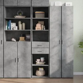 Ingenieurholz-Sideboard in Betongrau 45x42,5x185 cm von , Sideboards - Ref: Foro24-3281451, Preis: 113,98 €, Rabatt: %