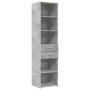 Aparador de madera de ingeniería gris hormigón 45x42,5x185 cm by , Sideboards - Ref: Foro24-3281451, Price: 113,98 €, Discoun...