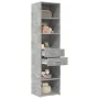 Aparador de madera de ingeniería gris hormigón 45x42,5x185 cm by , Sideboards - Ref: Foro24-3281451, Price: 113,98 €, Discoun...