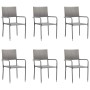 Sillas comedor de jardín apilables 6 uds ratán sintético gris de , Sillas de jardín - Ref: Foro24-318703, Precio: 232,33 €, D...