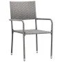 Sillas comedor de jardín apilables 4 uds ratán sintético gris by , Garden chairs - Ref: Foro24-318701, Price: 136,02 €, Disco...