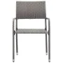 Sillas comedor de jardín apilables 4 uds ratán sintético gris by , Garden chairs - Ref: Foro24-318701, Price: 136,02 €, Disco...