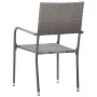 Sillas comedor de jardín apilables 4 uds ratán sintético gris by , Garden chairs - Ref: Foro24-318701, Price: 136,02 €, Disco...