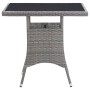 Mesa de jardín ratán sintético gris 80x80x74 cm by , Garden tables - Ref: Foro24-318715, Price: 92,15 €, Discount: %