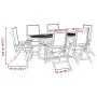 Juego comedor de jardín 7 pzas madera maciza acacia y textileno von , Gartensets - Ref: Foro24-3279287, Preis: 743,98 €, Raba...