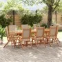 Juego comedor de jardín 9 pzas madera maciza acacia y textileno von , Gartensets - Ref: Foro24-3279321, Preis: 1,00 €, Rabatt: %