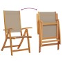 Juego comedor de jardín 9 pzas madera maciza acacia y textileno by , Garden sets - Ref: Foro24-3279321, Price: 1,00 €, Discou...