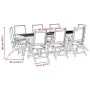 Juego comedor de jardín 9 pzas madera maciza acacia y textileno von , Gartensets - Ref: Foro24-3279321, Preis: 1,00 €, Rabatt: %