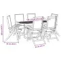 Juego comedor de jardín 7 pzas madera maciza acacia y textileno von , Gartensets - Ref: Foro24-3279323, Preis: 740,33 €, Raba...