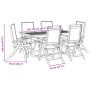 Juego comedor de jardín 9 pzas madera maciza acacia y textileno von , Gartensets - Ref: Foro24-3279293, Preis: 940,46 €, Raba...