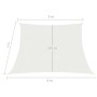 Weiße HDPE Segelmarkise 160 g/m² 3/4x3 m von vidaXL, Sonnenschirme - Ref: Foro24-311269, Preis: 32,32 €, Rabatt: %