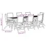 Juego comedor de jardín 9 pzas madera maciza acacia y textileno by , Garden sets - Ref: Foro24-3279279, Price: 946,16 €, Disc...