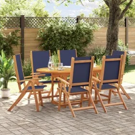Juego comedor de jardín 7 pzas madera maciza acacia y textileno by , Garden sets - Ref: Foro24-3279309, Price: 672,78 €, Disc...