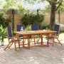 Juego comedor de jardín 5 pzas madera maciza acacia y textileno by , Garden sets - Ref: Foro24-3279302, Price: 583,55 €, Disc...