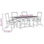 Juego comedor de jardín 5 pzas madera maciza acacia y textileno by , Garden sets - Ref: Foro24-3279302, Price: 583,55 €, Disc...