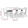 Juego comedor de jardín 9 pzas madera maciza acacia y textileno de , Conjuntos de jardín - Ref: Foro24-3279291, Precio: 921,1...