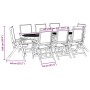 Juego comedor de jardín 9 pzas madera maciza acacia y textileno by , Garden sets - Ref: Foro24-3279291, Price: 923,44 €, Disc...