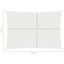 White HDPE sail shade 160 g/m² 3.5x4.5 m by vidaXL, Umbrellas - Ref: Foro24-311241, Price: 53,13 €, Discount: %