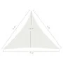 Weiße HDPE-Segelmarkise 160 g/m² 4x4x4 m von vidaXL, Sonnenschirme - Ref: Foro24-311258, Preis: 32,71 €, Rabatt: %