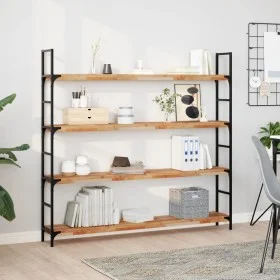 Estante flotante madera acacia maciza acabado aceite 140x20x4cm by , Shelves and shelves - Ref: Foro24-3279595, Price: 61,04 ...