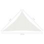 White HDPE sail awning 160 g/m² 3x3x4.2 m by vidaXL, Umbrellas - Ref: Foro24-311254, Price: 21,39 €, Discount: %