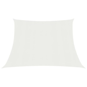 White HDPE sail awning 160 g/m² 4/5x3 m by vidaXL, Umbrellas - Ref: Foro24-311270, Price: 34,32 €, Discount: %