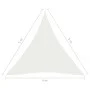 Sail awning HDPE white 160 g/m² 4x5x5 m by vidaXL, Umbrellas - Ref: Foro24-311261, Price: 28,99 €, Discount: %