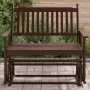 Banco deslizante madera maciza de álamo marrón 118x70x104,5 cm by , Rocking chairs - Ref: Foro24-4008867, Price: 157,58 €, Di...