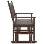 Banco deslizante madera maciza de álamo marrón 118x70x104,5 cm by , Rocking chairs - Ref: Foro24-4008867, Price: 157,58 €, Di...