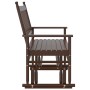 Banco deslizante madera maciza de álamo marrón 118x70x104,5 cm by , Rocking chairs - Ref: Foro24-4008867, Price: 123,94 €, Di...