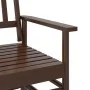 Banco deslizante madera maciza de álamo marrón 118x70x104,5 cm by , Rocking chairs - Ref: Foro24-4008867, Price: 157,58 €, Di...