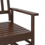 Banco deslizante madera maciza de álamo marrón 118x70x104,5 cm by , Rocking chairs - Ref: Foro24-4008867, Price: 123,94 €, Di...