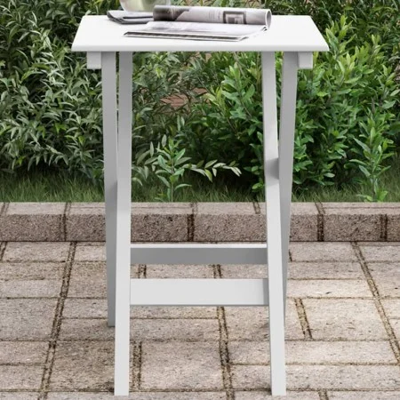 Klappbarer Beistelltisch aus massiver weißer Pappelholzplatte von , Gartentische - Ref: Foro24-4008873, Preis: 31,74 €, Rabat...
