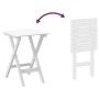 Mesa auxiliar plegable madera maciza de álamo blanca by , Garden tables - Ref: Foro24-4008873, Price: 34,17 €, Discount: %