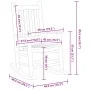 Schaukelstuhl für Kinder aus massiver roter Pappelholz von , Schaukelstühle - Ref: Foro24-4008878, Preis: 76,06 €, Rabatt: %