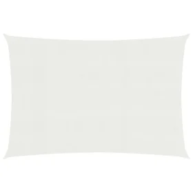 White HDPE sail awning 160 g/m² 3x5 m by vidaXL, Umbrellas - Ref: Foro24-311239, Price: 38,68 €, Discount: %