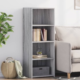 Aparador alto madera de ingeniería gris Sonoma 45x41x124 cm by , Sideboards - Ref: Foro24-846395, Price: 62,33 €, Discount: %