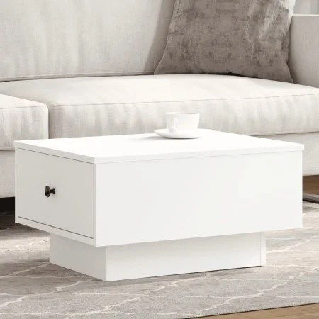 Mesa de centro madera de ingeniería blanco 60x45x31 cm by , Coffee table - Ref: Foro24-848080, Price: 64,28 €, Discount: %