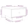 Mesa de centro madera de ingeniería roble Sonoma 60x45x31 cm by , Coffee table - Ref: Foro24-848082, Price: 63,59 €, Discount: %