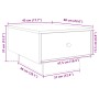 Wohnzimmertisch aus Sonoma-Eiche Spanplatte 60x45x31 cm von , Couchtisch - Ref: Foro24-848082, Preis: 64,70 €, Rabatt: %