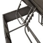 Tumbona doble con techo y cortinas ratán sintético negro by , Loungers - Ref: Foro24-368072, Price: 305,36 €, Discount: %