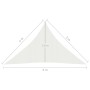 White HDPE sail awning 160 g/m² 5x5x6 m by vidaXL, Umbrellas - Ref: Foro24-311265, Price: 45,99 €, Discount: %