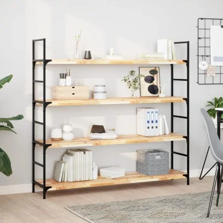 Estante flotante madera maciza de acacia sin tratar 120x30x4 cm by , Shelves and shelves - Ref: Foro24-3279459, Price: 73,22 ...