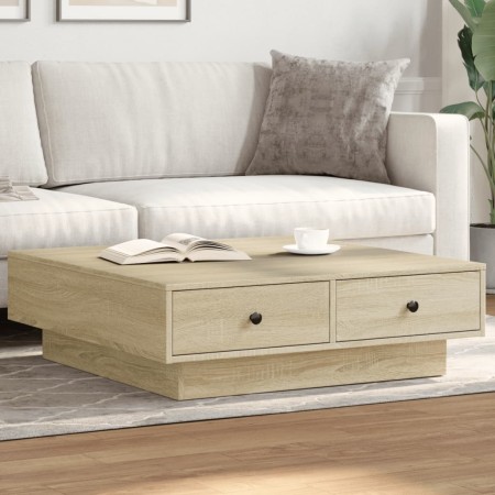 Mesa de centro madera de ingeniería roble Sonoma 90x90x28 cm by , Coffee table - Ref: Foro24-848089, Price: 100,22 €, Discoun...