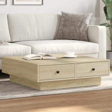 Wohnzimmertisch aus Sonoma-Eiche Spanplatte 90x90x28 cm von , Couchtisch - Ref: Foro24-848089, Preis: 98,72 €, Rabatt: %