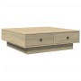 Mesa de centro madera de ingeniería roble Sonoma 90x90x28 cm by , Coffee table - Ref: Foro24-848089, Price: 100,22 €, Discoun...