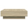 Wohnzimmertisch aus Sonoma-Eiche Spanplatte 90x90x28 cm von , Couchtisch - Ref: Foro24-848089, Preis: 100,22 €, Rabatt: %