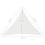 HDPE Segelmarkise weiß 160 g/m² 4,5x4,5x4,5 m von vidaXL, Sonnenschirme - Ref: Foro24-311260, Preis: 37,36 €, Rabatt: %